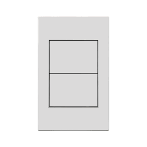 PLACA APAGADOR DE 2 INTERRUPTORES 3 VÍAS 90-277 VCA