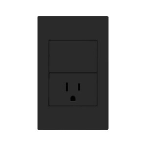 PLACA CONTACTO SENCILLO Y APAGADOR DE 1 INTERRUPTOR 3 VÍAS